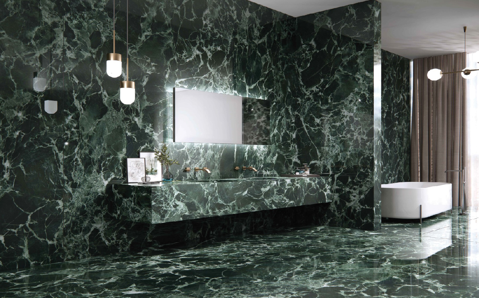 6MM PRADA GREEN GLOSSY-A/3.2M * 1.6M