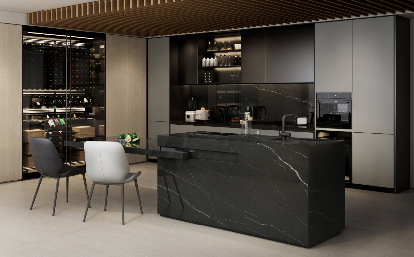 12MM NERO MARGIUA GLOSSY-A/3.2M * 1.6M